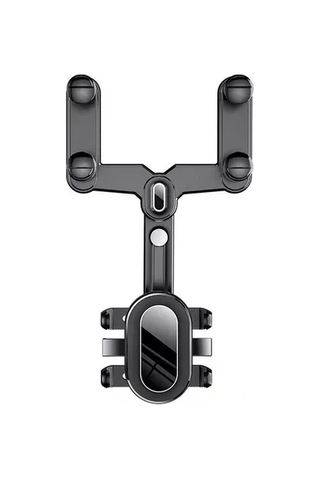 Springsun Araç Geribakış Aynası Telefon Tutucu: 4-7 İnç Uyumlu, 360 Döner, Isı Dayanıklı Abs+nano Pu Malzeme İle Sabit Tutma Mekanizması Siyah