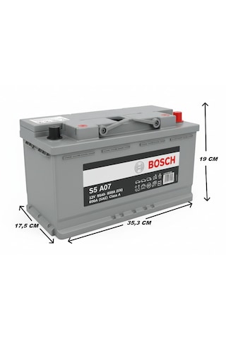 Bosch S5 A07 12 V 95 Ah 850 En Agm Akü