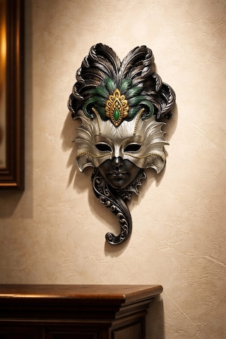 Emerald Venezia Mask Duvar Dekoru