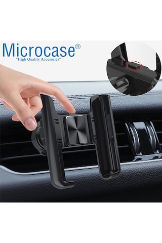 360° Araç İçi Izgaralıktan Metal Kelepçeli Telefon Tutucu -AL3741