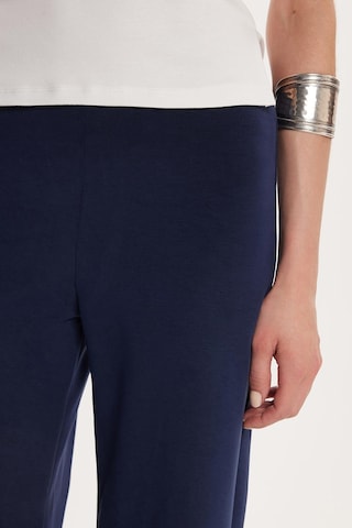 Tudors Kadın Relax Fit Rahat Kesim Lastikli Geniş Paça Modal Lacivert Pantolon-34200 Lacivert