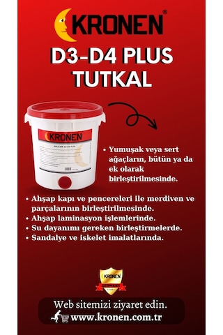 D3-D4 Plus Beyaz Tutkal 30 KG
