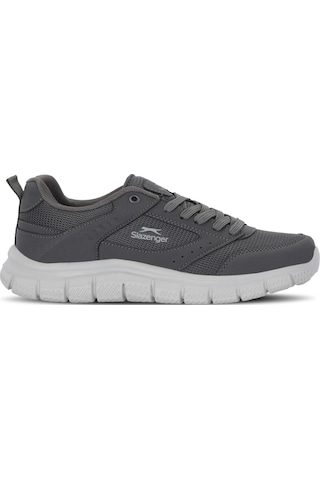 Slazenger Glen I Erkek Büyük Beden Koyu Gri Koşu & Yürüyüş Spor Ayakkabısı Koyu Gri