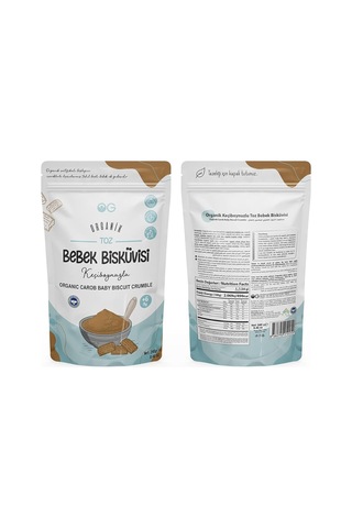 Og Organik Keçiboynuzlu Toz Bebek Bisküvisi 240 Gr 6+ Ay