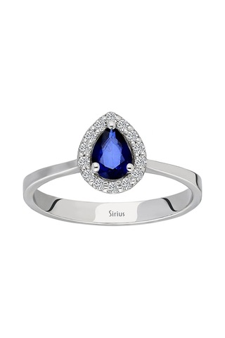 Sirius Pırlanta Ve Damla Safir Taşlı Yüzük 0841R0030