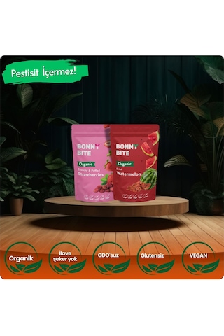 Organik Çıtır Çilek & Kurutulmuş Karpuz İkili Paketi Diğer