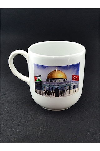Filistin Mescid-i Aksa Baskılı Seramik Kupa Bardak