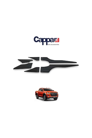 Cappafe Isuzu D-Max 2021- Yarasa Yan Kapı Kaplama 6 Prç. N11.98