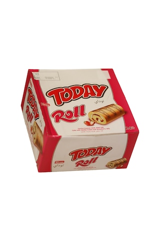 Today Swiss Roll Çilek Kremalı Kek 35 Gr 24 Adet (1 Kutu)