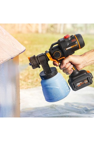 Worx Wx020.9 20volt Kömürsüz Devir Ayarlı Boya Tabancası + 4 Parç