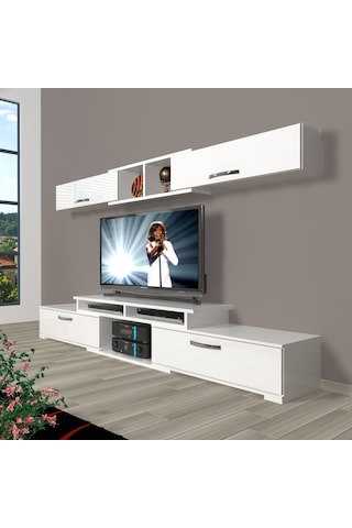 Decoraktiv Flex 5130 Mdf Tv Ünitesi Tv Sehpası Beyaz