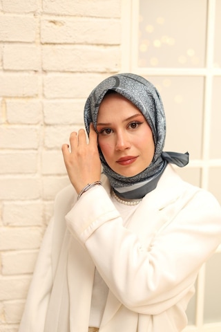 Silk Home Shiny Eşarp Gri Gri