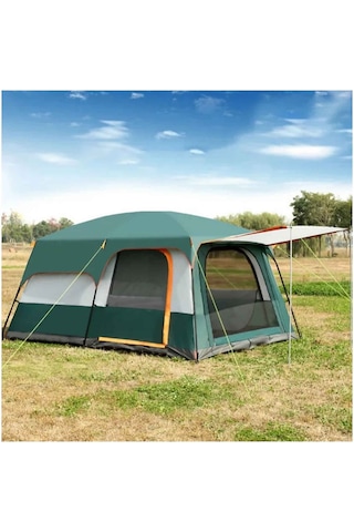 Efsane Kamp Aile Boyu Büyük Kamp Çadırı 12 Kişilik 2-oda 1 Salon Pembe