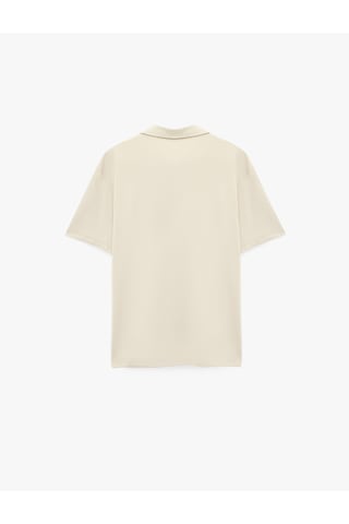 Koton Kısa Kollu Regular Fit Düğmeli Polo Yaka Tişört Bej 6sam10484mk Ekru