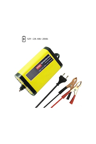 Yuntech01 12v 2a Akıllı Lityum Akü Şarj Cihazı, Lcd Ekranlı, Otomatik Kesme, Motosiklet/elektrikli Araçlar İçin, Avrupa Standartı