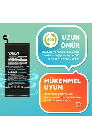 Samsung Galaxy Uyumlu S9 Batarya Mucize Batarya Deji 3190mah