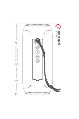 Powerway WRX01 FM Radyo Bluetooth Hoparlör