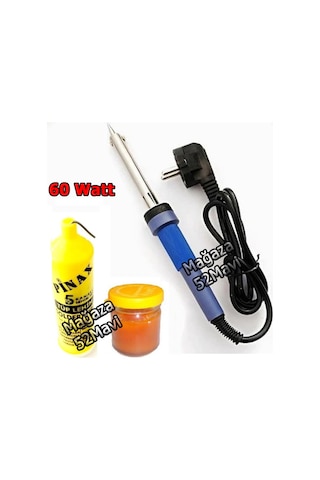 60 W Lehim Makinesi Kalem Havya Leyim Teli Pasta N11218