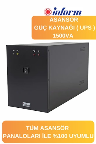İnform Asansör Güç Kaynağı Lift 1500va Asansör Ups