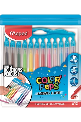 Maped Color Peps Long Life Inno Keçeli Kalem 12 Renk