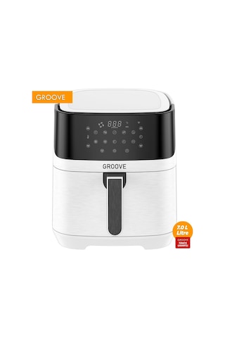 Groove Max XXL 7L 1800W WiFi Smart Airfryer Air Fryer Yağsız Sıcak Hava Fritözü Beyaz