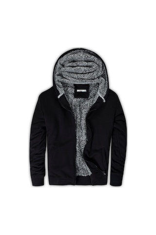 Buratti Içi Kürklü Kapüşonlu  Slim Fit Erkek Sweat 575708 Siyah