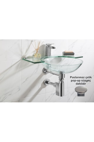 Studor Trap-vent Kromajlı Havalıklı Lavabo Sifonu Paslanmaz Pop-up Süzgeçli Tıkanma Ve Koku Önleyici