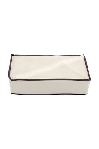 Yuntech01 Bej 8 Bölmeli Katlanabilir Giyim Organizasyon Kutusu - Sütyen, Çorap, Kravat İçin Dayanıklı Polyester+nilon Depolama Kutusu Diğer