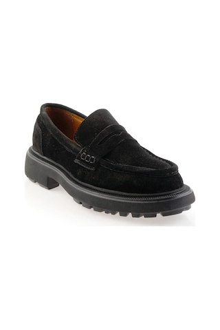 Siyah Hakiki Deri Erkek Loafer Ayakkabı E01597000102 Siyah