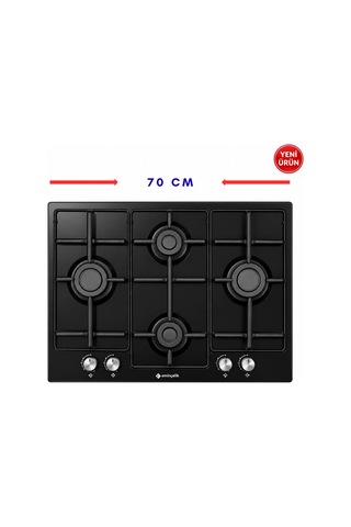 Eminçelik & Afm A33 FM7700 + EC-AH 7340 BE70 LPG + Aspiratör Dijital Turbo Siyah Ankastre Set