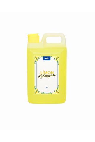 1 Litre Limon Kolonyası 80 Ferahlatıcı Doğal Limon Kokulu Kolonya 1000 Ml