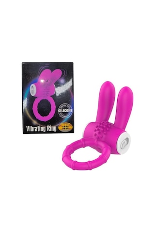 Truva Shop Protection Silicone Rabbit Güçlü Titreşimli Penis Halkası