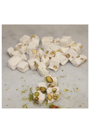 Paşa Çifte Kavrulmuş Antep Fıstıklı Lokumu -vegan-helal-glütensiz-jelatinsiz 1000 Gr. 1 Kg