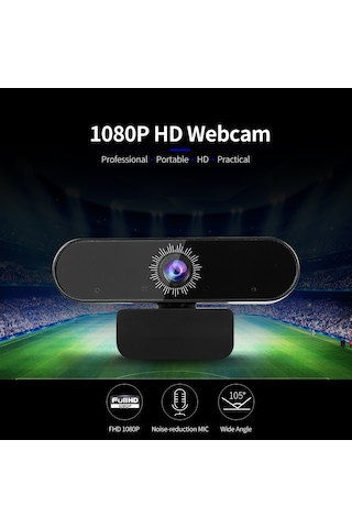 Yaozixa Usb Bilgisayar Web Kamerası 1080p Hd - Otomatik Mikrofonlu, Sürekli Odak, 30fps, İş/öğrenme/toplantılar İçin Uyumlu, Youtube/skype Desteği