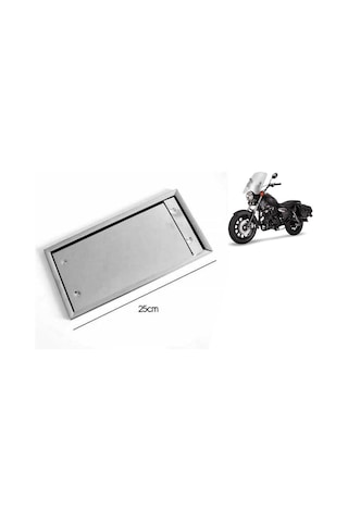 Plakalik Motorsiklet Paslanmaz Krom (Adet) 15.5Cmx24Cm 321347861