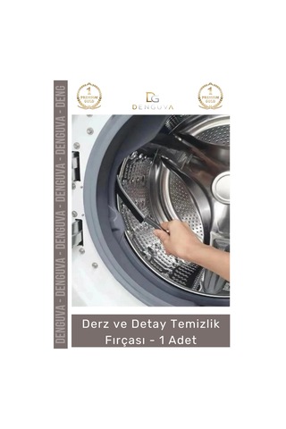 Fırça Profesyonel Ergonomik Dar Alan Fayans Banyo Mutfak Sağlam Derz Detay Temizlik Fırçası - 1 Ade