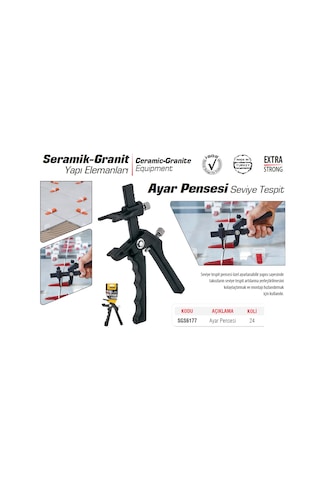 Sgs Plastik Ayar Seviye Tespit Pensesi - Fayans Döşeme İçin