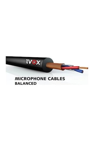 İvox Vb 226 Ultimate 2x0,22 MM 5 M Siyah Mikrofon Kablosu İvox Vb 226 Ultimate 2x0,22 MM 5 M Siyah Mikrofon Kablosu
