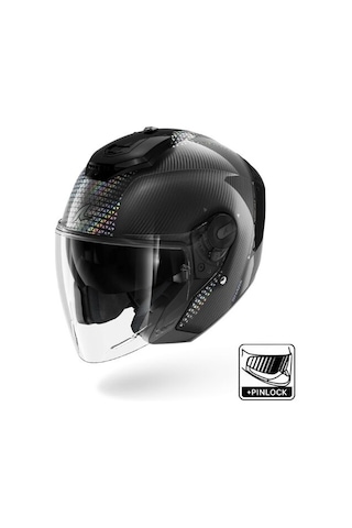 Shark Dku Rs Jet Carbon Ikonık Açık Kask