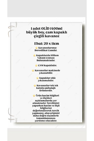 1400 Ml Cam Kavanoz Kapaklı Bakliyat, Baharat & Kuru Gıda Saklama Kabı Şeffaf, Dayanıklı Cam