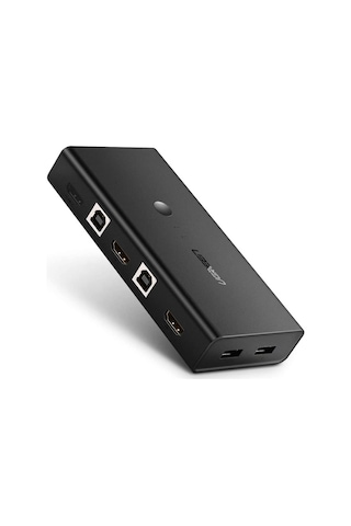 Ugreen 4k Hdmı Kvm Switch 2-in-1, 2xhdmı In, 1xhdmı Out, 2xusb-a 2.0, 2xusb-a 1.1, 50744