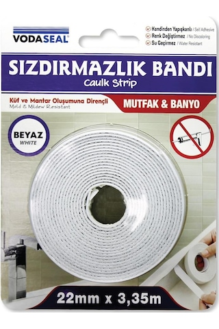 Vodaseal Su Geçirmez Sızdırmazlık Bandı Beyaz - 22 Mm X 3.35 M.