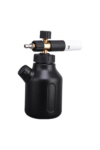 Springsun Yüksek Basınçlı Araba Yıkama Spreyi - 2201 Model Siyah Mühendislik Plastik - Ölçü İzli, Döner Başlı, Kalın Vücut, 1/4 Hızlı Takma Erkek Uç