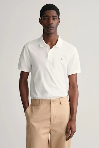 Gant Erkek Beyaz Regular Fit Logolu Polo L Beyaz