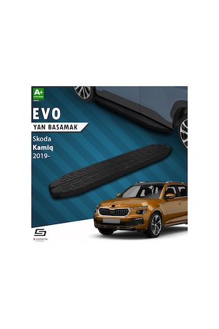 S-dizayn Skoda Kamiq Evo Siyah Yan Basamak 183 Cm 2019 Üzeri
