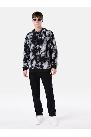 Colin's Colins Regular Fit Baskılı Siyah Erkek Sweatshirt Cl1066554 Siyah