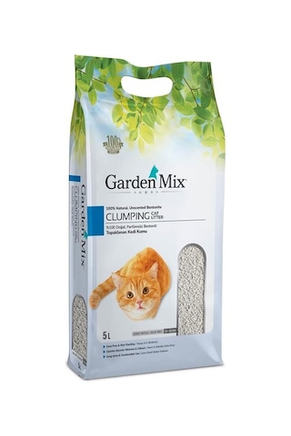 Garden Mix Parfümsüz Kalın Topaklaşan Bentonit Kedi Kumu 5 L Garden Mix Parfümsüz Kalın Topaklaşan Bentonit Kedi Kumu 5 L