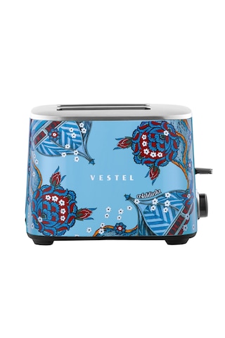 Vestel X Aslı Filinta Retro Düş Mavisi Çini Ekmek Kızartma Makine