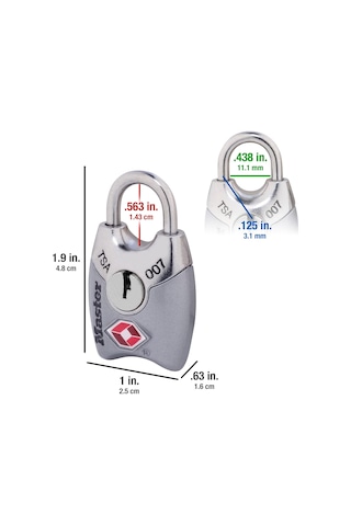 Master Lock 4689t Tsa Onaylı Kilitli Kilit, 2'li Paket, Çeşitli R Diğer