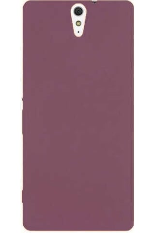 Zore Sony Xperia C5 Kılıf Msra Premier Silikon Kapak - Mürdüm Mürdüm